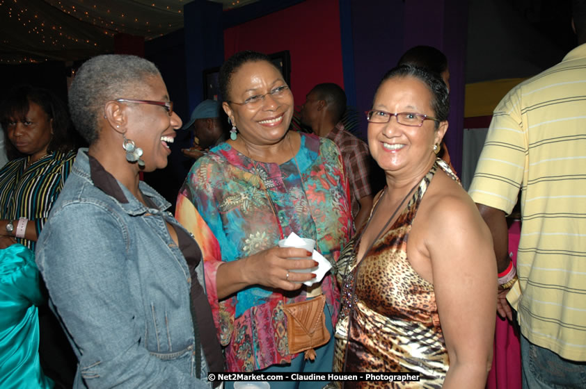 The Hon. Orette Bruce Goldwin, M.P., Prime Minister of Jamaica, Minister of Tourism, Hon. Edmund Bartlett, and Director of Tourism, Basil Smith at the Air Jamaica Jazz and Blues Festival 2008 The Art of Music - Ridday, January 25, 2008 - Air Jamaica Jazz & Blues 2008 The Art of Music venue at the Aqaueduct on Rose Hall Resort & Counrty Club, Montego Bay, St. James, Jamaica W.I. - Thursday, January 24 - Saturday, January 26, 2008 - Photographs by Net2Market.com - Claudine Housen & Barry J. Hough Sr, Photographers - Negril Travel Guide, Negril Jamaica WI - http://www.negriltravelguide.com - info@negriltravelguide.com...!