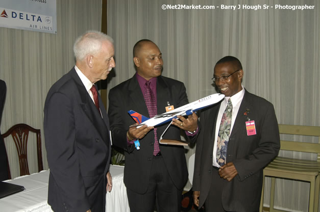 Delta Air Lines Inaugural Flight From New York's JFK Airport to Sangster International Airport, Montego Bay, Jamaica - June 9, 2007 - Sangster International Airport - Montego Bay, St James, Jamaica W.I. - MBJ Limited - Transforming Sangster International Airport into a world class facility - Photographs by Net2Market.com - Negril Travel Guide, Negril Jamaica WI - http://www.negriltravelguide.com - info@negriltravelguide.com...!