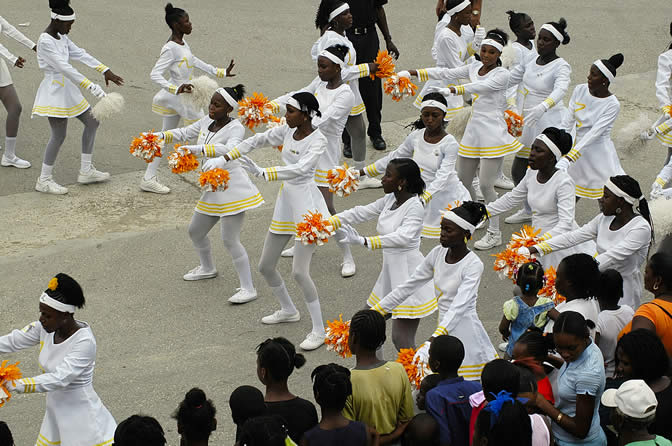 Grand Gala Parade @ Lucea - Portmore Pace Setters Marching Band - Hanover Homecoming Celebrations Photographs - Negril Travel Guide, Negril Jamaica WI - http://www.negriltravelguide.com - info@negriltravelguide.com...!