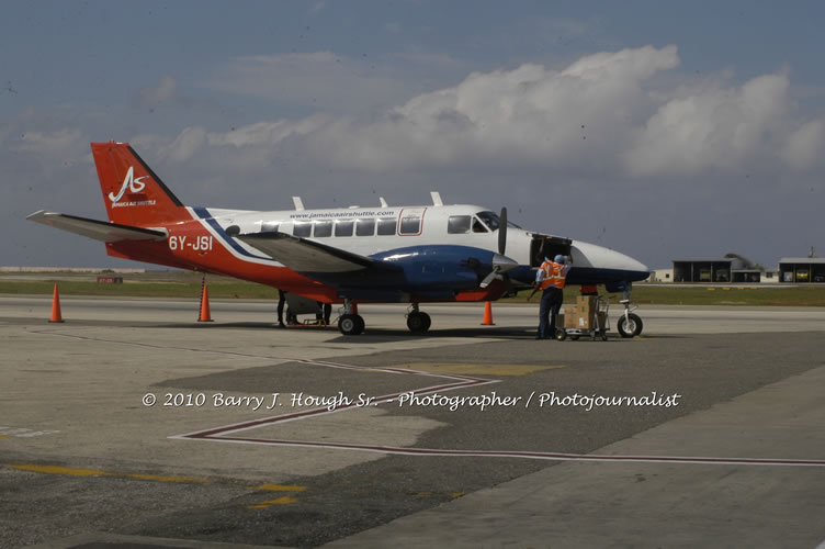 Jamaica Air Shuttle Launch @ MBJ Airports Limited, Wednesday, January 20, 2010, Sangster International Airport, Montego Bay, St. James, Jamaica W.I. - Photographs by Net2Market.com - Barry J. Hough Sr, Photographer/Photojournalist - The Negril Travel Guide - Negril's and Jamaica's Number One Concert Photography Web Site with over 40,000 Jamaican Concert photographs Published -  Negril Travel Guide, Negril Jamaica WI - http://www.negriltravelguide.com - info@negriltravelguide.com...!