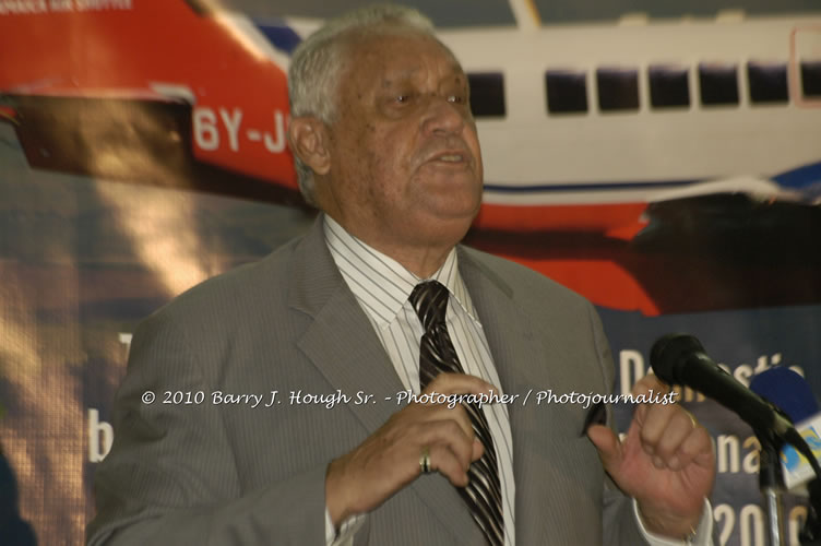 Jamaica Air Shuttle Launch @ MBJ Airports Limited, Wednesday, January 20, 2010, Sangster International Airport, Montego Bay, St. James, Jamaica W.I. - Photographs by Net2Market.com - Barry J. Hough Sr, Photographer/Photojournalist - The Negril Travel Guide - Negril's and Jamaica's Number One Concert Photography Web Site with over 40,000 Jamaican Concert photographs Published -  Negril Travel Guide, Negril Jamaica WI - http://www.negriltravelguide.com - info@negriltravelguide.com...!