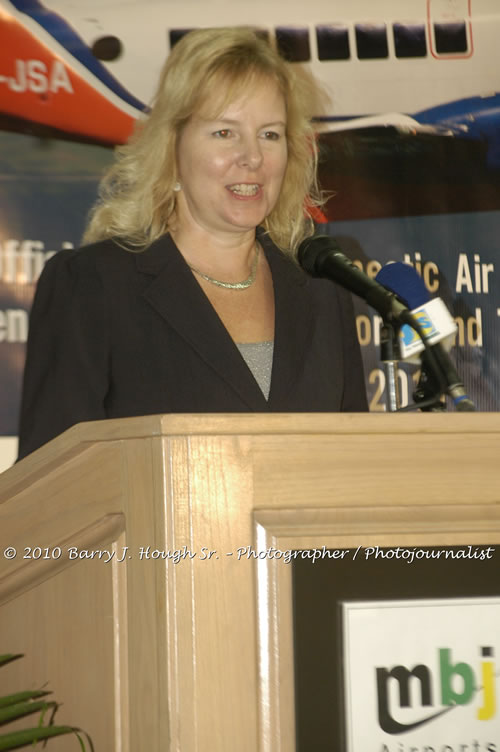 Jamaica Air Shuttle Launch @ MBJ Airports Limited, Wednesday, January 20, 2010, Sangster International Airport, Montego Bay, St. James, Jamaica W.I. - Photographs by Net2Market.com - Barry J. Hough Sr, Photographer/Photojournalist - The Negril Travel Guide - Negril's and Jamaica's Number One Concert Photography Web Site with over 40,000 Jamaican Concert photographs Published -  Negril Travel Guide, Negril Jamaica WI - http://www.negriltravelguide.com - info@negriltravelguide.com...!