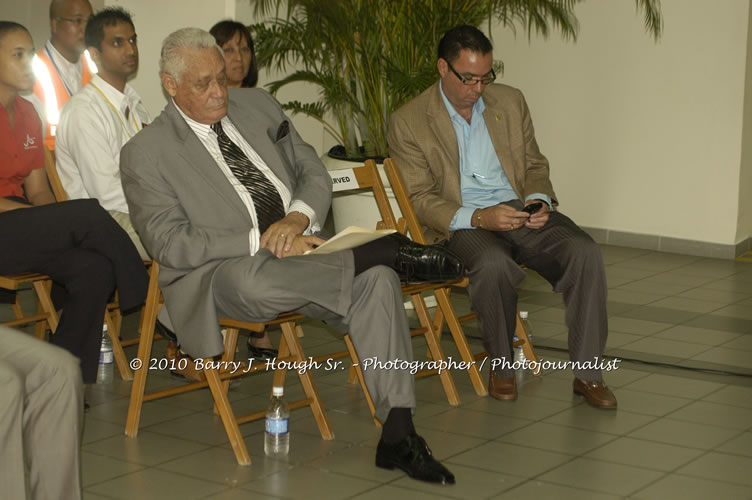 Jamaica Air Shuttle Launch @ MBJ Airports Limited, Wednesday, January 20, 2010, Sangster International Airport, Montego Bay, St. James, Jamaica W.I. - Photographs by Net2Market.com - Barry J. Hough Sr, Photographer/Photojournalist - The Negril Travel Guide - Negril's and Jamaica's Number One Concert Photography Web Site with over 40,000 Jamaican Concert photographs Published -  Negril Travel Guide, Negril Jamaica WI - http://www.negriltravelguide.com - info@negriltravelguide.com...!