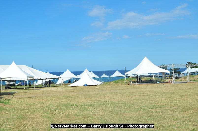 Preparations at the Venue - Jamaica Jazz and Blues Festival 2009, Thursday, January 15, 2009 - Venue at the Aqueduct on Rose Hall Resort &amp; Country Club, Montego Bay, Jamaica - Thursday, January 22 - Saturday, January 24, 2009 - Photographs by Net2Market.com - Barry J. Hough Sr, Photographer/Photojournalist - Negril Travel Guide, Negril Jamaica WI - http://www.negriltravelguide.com - info@negriltravelguide.com...!