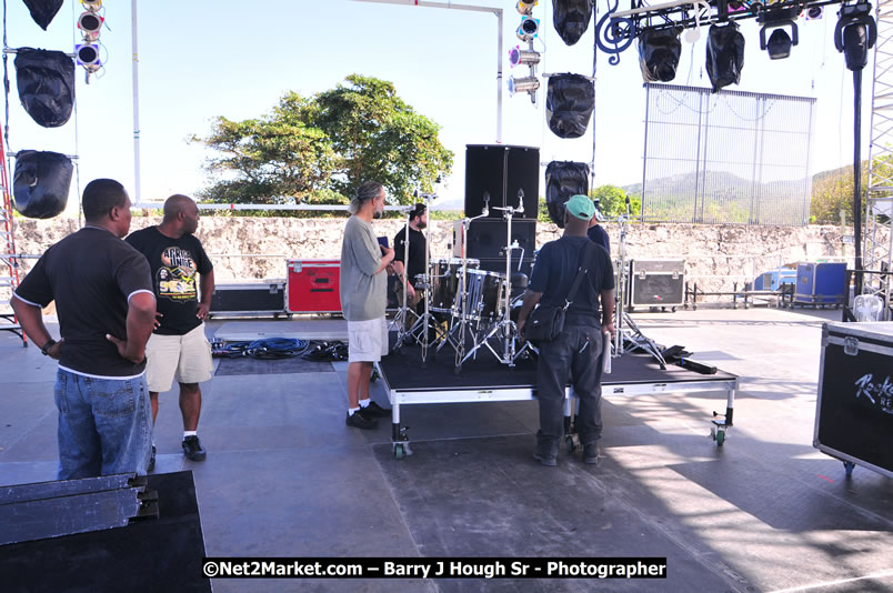 Preparations Continue [One Day To Go] at the Venue & Office - Jamaica Jazz and Blues Festival 2009 - Presented by Air Jamaica - Thursday, January 15, 2009 - Venue at the Aqueduct on Rose Hall Resort &amp; Country Club, Montego Bay, Jamaica - Thursday, January 22 - Saturday, January 24, 2009 - Photographs by Net2Market.com - Barry J. Hough Sr, Photographer/Photojournalist - Negril Travel Guide, Negril Jamaica WI - http://www.negriltravelguide.com - info@negriltravelguide.com...!