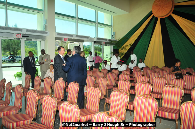 The Unveiling Of The Commemorative Plaque By The Honourable Prime Minister, Orette Bruce Golding, MP, And Their Majesties, King Juan Carlos I And Queen Sofia Of Spain - On Wednesday, February 18, 2009, Marking The Completion Of The Expansion Of Sangster International Airport, Venue at Sangster International Airport, Montego Bay, St James, Jamaica - Wednesday, February 18, 2009 - Photographs by Net2Market.com - Barry J. Hough Sr, Photographer/Photojournalist - Negril Travel Guide, Negril Jamaica WI - http://www.negriltravelguide.com - info@negriltravelguide.com...!