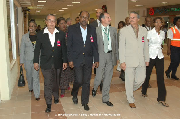 Minister of Tourism, Hon. Edmund Bartlett - Director of Tourism, Basil Smith, and Mayor of Montego Bay, Councillor Charles Sinclair Launch of Winter Tourism Season at Sangster International Airport, Saturday, December 15, 2007 - Sangster International Airport - MBJ Airports Limited, Montego Bay, Jamaica W.I. - Photographs by Net2Market.com - Barry J. Hough Sr, Photographer - Negril Travel Guide, Negril Jamaica WI - http://www.negriltravelguide.com - info@negriltravelguide.com...!