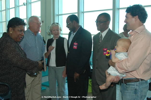 Minister of Tourism, Hon. Edmund Bartlett - Director of Tourism, Basil Smith, and Mayor of Montego Bay, Councillor Charles Sinclair Launch of Winter Tourism Season at Sangster International Airport, Saturday, December 15, 2007 - Sangster International Airport - MBJ Airports Limited, Montego Bay, Jamaica W.I. - Photographs by Net2Market.com - Barry J. Hough Sr, Photographer - Negril Travel Guide, Negril Jamaica WI - http://www.negriltravelguide.com - info@negriltravelguide.com...!