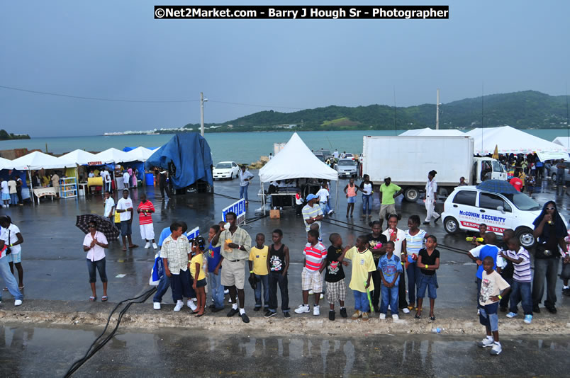 Lucea Cross the Harbour @ Lucea Car Park - All Day Event - Cross the Harbour Swim, Boat Rides, and Entertainment for the Family - Concert Featuring: Bushman, George Nooksl, Little Hero, Bushi One String, Dog Rice and many local Artists - Friday, August 1, 2008 - Lucea, Hanover Jamaica - Photographs by Net2Market.com - Barry J. Hough Sr. Photojournalist/Photograper - Photographs taken with a Nikon D300 - Negril Travel Guide, Negril Jamaica WI - http://www.negriltravelguide.com - info@negriltravelguide.com...!