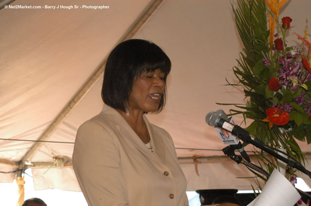 Palladium Hotels & Resorts - Groundbreaking of the 1600-Room Grand Palladium Lady Hamilton Resort & Spa and the Grand Palludium Jamaica Resort & Spa - Special Address: The Most Honorable Portia Simpson-Miller, O.N., M.P., Prime Minister of Jamaica - The Point, Lucea, Hanover, Saturday, November 11, 2006 @ 2:00 pm - Negril Travel Guide, Negril Jamaica WI - http://www.negriltravelguide.com - info@negriltravelguide.com...!