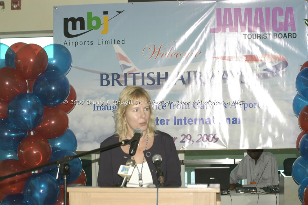  British Airways Inaugurates New Scheduled Service from London Gatwick Airport to Sangster International Airport, Montego Bay, Jamaica, Thursday, October 29, 2009 - Photographs by Barry J. Hough Sr. Photojournalist/Photograper - Photographs taken with a Nikon D70, D100, or D300 - Negril Travel Guide, Negril Jamaica WI - http://www.negriltravelguide.com - info@negriltravelguide.com...!