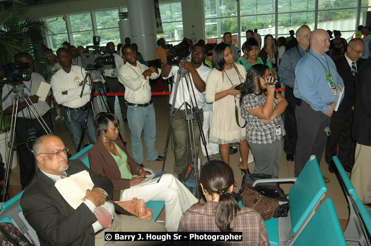 JetBue Airways' Inaugural Air Service between Sangster International Airport, Montego Bay and John F. Kennedy Airport, New York at MBJ Airports Sangster International Airport, Montego Bay, St. James, Jamaica - Thursday, May 21, 2009 - Photographs by Net2Market.com - Barry J. Hough Sr, Photographer/Photojournalist - Negril Travel Guide, Negril Jamaica WI - http://www.negriltravelguide.com - info@negriltravelguide.com...!