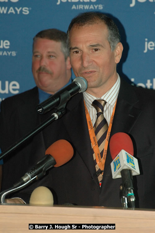 JetBue Airways' Inaugural Air Service between Sangster International Airport, Montego Bay and John F. Kennedy Airport, New York at MBJ Airports Sangster International Airport, Montego Bay, St. James, Jamaica - Thursday, May 21, 2009 - Photographs by Net2Market.com - Barry J. Hough Sr, Photographer/Photojournalist - Negril Travel Guide, Negril Jamaica WI - http://www.negriltravelguide.com - info@negriltravelguide.com...!