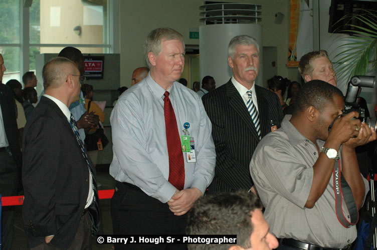 JetBue Airways' Inaugural Air Service between Sangster International Airport, Montego Bay and John F. Kennedy Airport, New York at MBJ Airports Sangster International Airport, Montego Bay, St. James, Jamaica - Thursday, May 21, 2009 - Photographs by Net2Market.com - Barry J. Hough Sr, Photographer/Photojournalist - Negril Travel Guide, Negril Jamaica WI - http://www.negriltravelguide.com - info@negriltravelguide.com...!