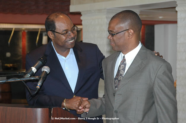 Minister of Toursim Luncheon - Minister of Tourism, Hon. Edmund Bartlett - Director of Tourism, Basil Smith - Saturday, December 15, 2007 - Rose Hall Resort and Country Club, Rose Hall, Montego Bay, Jamaica W.I. - Photographs by Net2Market.com - Barry J. Hough Sr, Photographer - Negril Travel Guide, Negril Jamaica WI - http://www.negriltravelguide.com - info@negriltravelguide.com...!