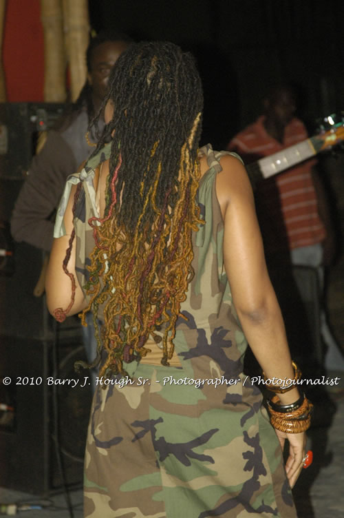 Queen Ifrica - Live In Concert - One Love Reggae Concert Series 09/10 @ Negril Escape Resort and Spa, January 5, 2010, One Love Drive, West End, Negril, Westmoreland, Jamaica W.I. - Photographs by Net2Market.com - Barry J. Hough Sr, Photographer/Photojournalist - Negril Travel Guide, Negril Jamaica WI - http://www.negriltravelguide.com - info@negriltravelguide.com...!