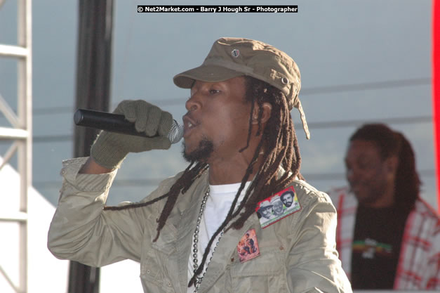 Jah Cure at Tru-Juice Rebel Salute 2008 - The 15th staging of Tru-Juice Rebel Salute, Saturday, January 12, 2008, Port Kaiser Sports Club, St. Elizabeth, Jamaica W.I. - Photographs by Net2Market.com - Barry J. Hough Sr, Photographer - Negril Travel Guide, Negril Jamaica WI - http://www.negriltravelguide.com - info@negriltravelguide.com...!