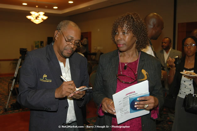 Red Cap Porters Awards - Minister of Tourism, Hon. Edmund Bartlett - Director of Tourism, Basil Smith - Friday, December 14, 2007 - Holiday Inn Sunspree, Montego Bay, Jamaica W.I. - Photographs by Net2Market.com - Barry J. Hough Sr, Photographer - Negril Travel Guide, Negril Jamaica WI - http://www.negriltravelguide.com - info@negriltravelguide.com...!