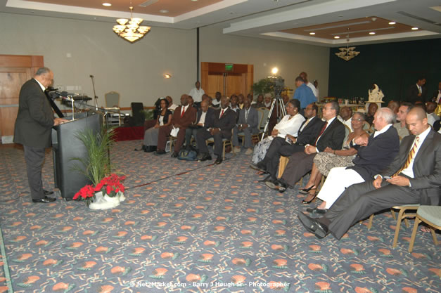 Red Cap Porters Awards - Minister of Tourism, Hon. Edmund Bartlett - Director of Tourism, Basil Smith - Friday, December 14, 2007 - Holiday Inn Sunspree, Montego Bay, Jamaica W.I. - Photographs by Net2Market.com - Barry J. Hough Sr, Photographer - Negril Travel Guide, Negril Jamaica WI - http://www.negriltravelguide.com - info@negriltravelguide.com...!