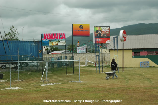 Venue Under Construction - Wednesday, July 18, 2007 - Red Stripe Reggae Sumfest at Catherine Hall, Montego Bay, St Jamaica, Jamaica W.I. - Negril Travel Guide.com, Negril Jamaica WI - http://www.negriltravelguide.com - info@negriltravelguide.com...!