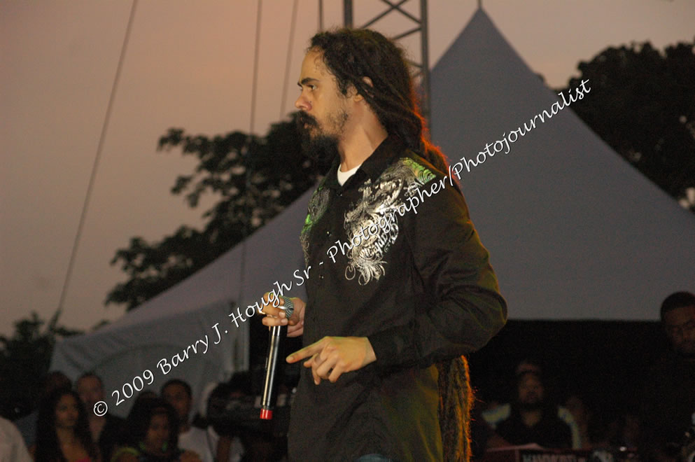 Damian 'Jr. Gong' Marley & NAS @ Reggae Sumfest 2009 - International Night 2 - Reggae Sumfest 2009,Catherine Hall, Montego Bay, St. James, Jamaica W.I. - Saturday, July 25, 2009 - Reggae Sumfest 2009, July 19 - 25, 2009 - Photographs by Net2Market.com - Barry J. Hough Sr. Photojournalist/Photograper - Photographs taken with a Nikon D70, D100, or D300 - Negril Travel Guide, Negril Jamaica WI - http://www.negriltravelguide.com - info@negriltravelguide.com...!