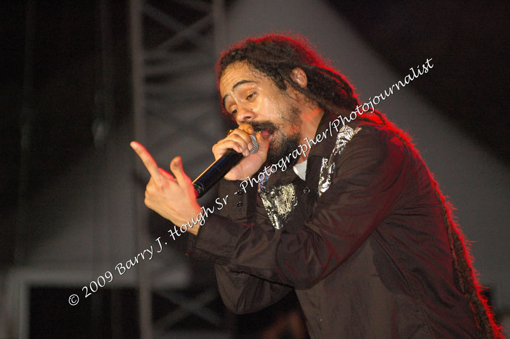 Damian 'Jr. Gong' Marley & NAS @ Reggae Sumfest 2009 - International Night 2 - Reggae Sumfest 2009,Catherine Hall, Montego Bay, St. James, Jamaica W.I. - Saturday, July 25, 2009 - Reggae Sumfest 2009, July 19 - 25, 2009 - Photographs by Net2Market.com - Barry J. Hough Sr. Photojournalist/Photograper - Photographs taken with a Nikon D70, D100, or D300 - Negril Travel Guide, Negril Jamaica WI - http://www.negriltravelguide.com - info@negriltravelguide.com...!