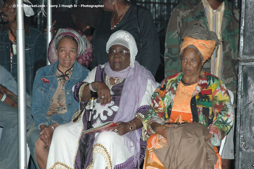 Cedella Booker - Bob Marley's Mother - Smile Jamaica, Nine Miles, St Anns, Jamaica - Saturday, February 10, 2007 - The Smile Jamaica Concert, a symbolic homecoming in Bob Marley's birthplace of Nine Miles - Negril Travel Guide, Negril Jamaica WI - http://www.negriltravelguide.com - info@negriltravelguide.com...!