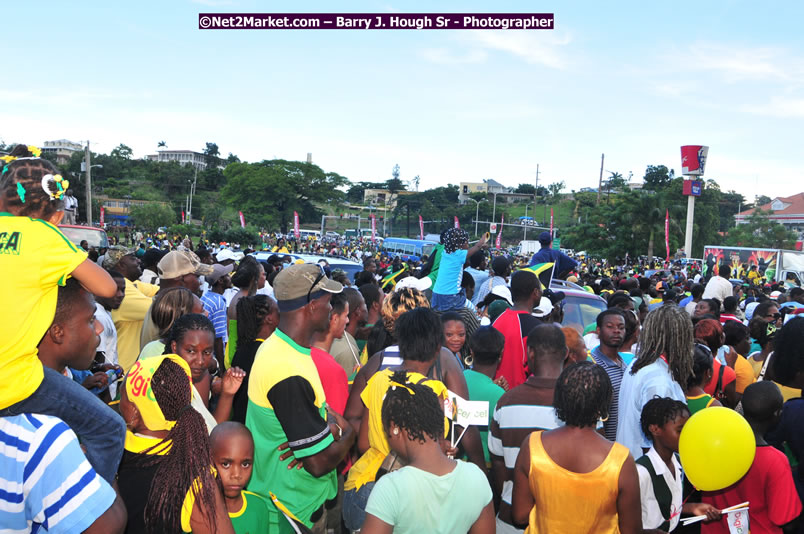 The City of Montego Bay Welcomes Our 2008 Olympians - Western Motorcade - Civic Ceremony - A Salute To Our Beijing Heros - Sam Sharpe Square, Montego Bay, Jamaica - Tuesday, October 7, 2008 - Photographs by Net2Market.com - Barry J. Hough Sr. Photojournalist/Photograper - Photographs taken with a Nikon D300 - Negril Travel Guide, Negril Jamaica WI - http://www.negriltravelguide.com - info@negriltravelguide.com...!