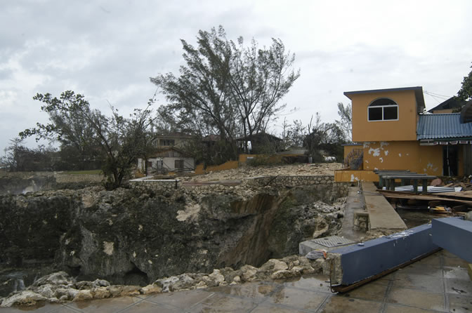 W orld Famous - Rick's Cafe - Negril's West End Cliffs - After Ivan - Negril Travel Guide, Negril Jamaica WI - http://www.negriltravelguide.com - info@negriltravelguide.com...!