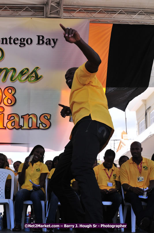 The City of Montego Bay Welcomes Our 2008 Olympians - Western Motorcade - Civic Ceremony - A Salute To Our Beijing Heros - Sam Sharpe Square, Montego Bay, Jamaica - Tuesday, October 7, 2008 - Photographs by Net2Market.com - Barry J. Hough Sr. Photojournalist/Photograper - Photographs taken with a Nikon D300 - Negril Travel Guide, Negril Jamaica WI - http://www.negriltravelguide.com - info@negriltravelguide.com...!